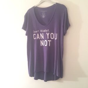 Graphic Tee Dear Winter can you not XL